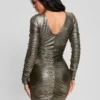 Eva omkeerbare metallic jurk Eva omkeerbare metallic jurk