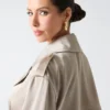 Eva satijnen trenchcoat Eva satijnen trenchcoat