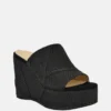 Evenz raffia platform sleehakken