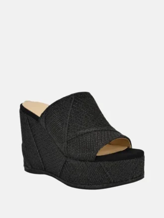 Evenz raffia platform sleehakken