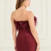 Evita Feather Bandage-jurk Evita Feather Bandage-jurk