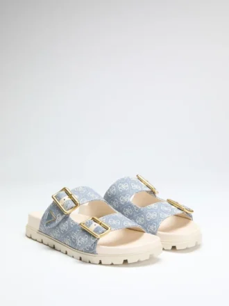 Fasten Raffia-Sandalen