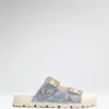 Fasten Raffia-Sandalen