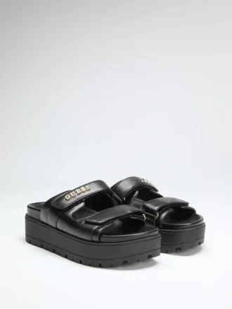 Fasten Sandalen van echt leer
