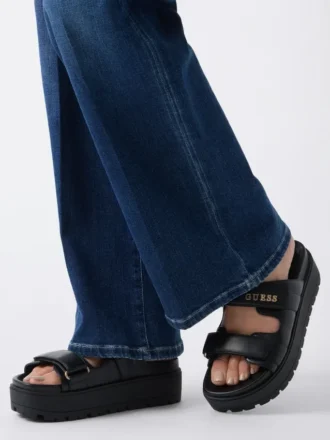 Fasten Sandalen van echt leer