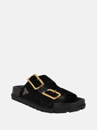 Fasten suède Sandalen
