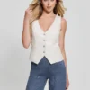 Fatima gilet van imitatieleer