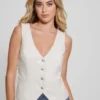Fatima gilet van imitatieleer