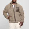 Faux-Sherpa-jas met doorlopende rits