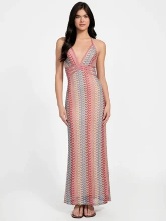 Fearne gestreepte maxi-jurk