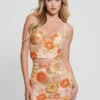 Fia Bustiertop met bloemenmotief en pailletten Fia Bustiertop met bloemenmotief en pailletten