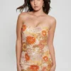 Fia jurk met bloemenprint en pailletten