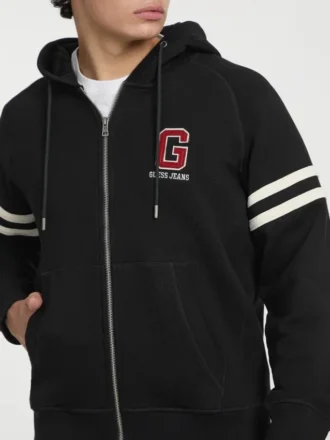 Fleece-trui met capuchon