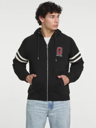 Fleece-trui met capuchon