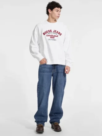 Fleece-trui met logo