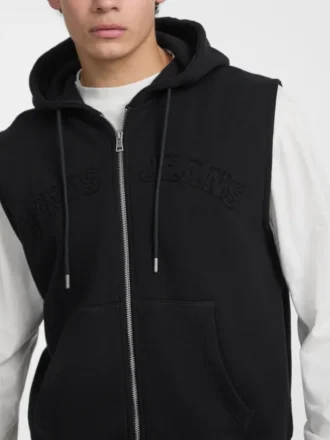 Fleecegilet met capuchon