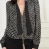 Freda-blouse met kettingprint Freda-blouse met kettingprint