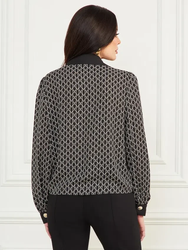Freda-blouse met kettingprint Freda-blouse met kettingprint