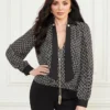 Freda-blouse met kettingprint Freda-blouse met kettingprint