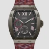 G-Cube multifunctioneel horloge van rood leer G-Cube multifunctioneel horloge van rood leer