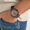Gc bruin siliconen chronograafhorloge