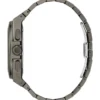 Gc donkerzilverkleurig en blauw multifunctioneel horloge