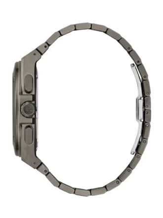 Gc donkerzilverkleurig en blauw multifunctioneel horloge