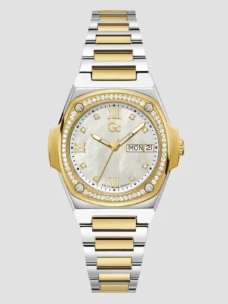 Gc goud- en zilverkleurig analoog horloge