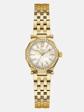 Gc goudkleurig klein analoog horloge