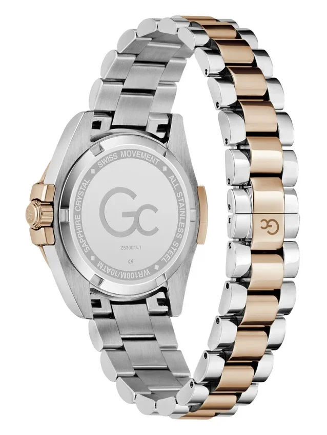 GC roségoud en zilverkleurig horloge GC roségoud en zilverkleurig horloge