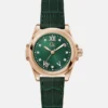 Gc roségoudkleurig leren horloge Gc roségoudkleurig leren horloge