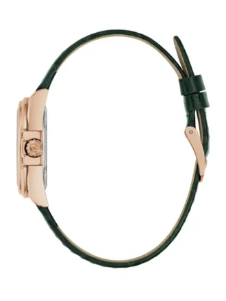 Gc roségoudkleurig leren horloge