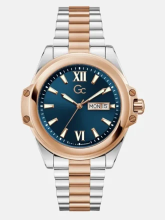 Gc tweekleurig analoog horloge