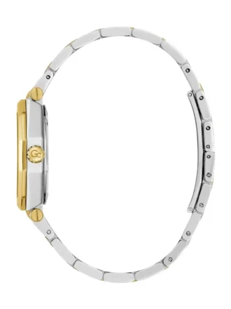 GC tweekleurig en groen analoog horloge