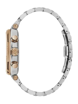Gc zilver- en roségoudkleurig chronograafhorloge
