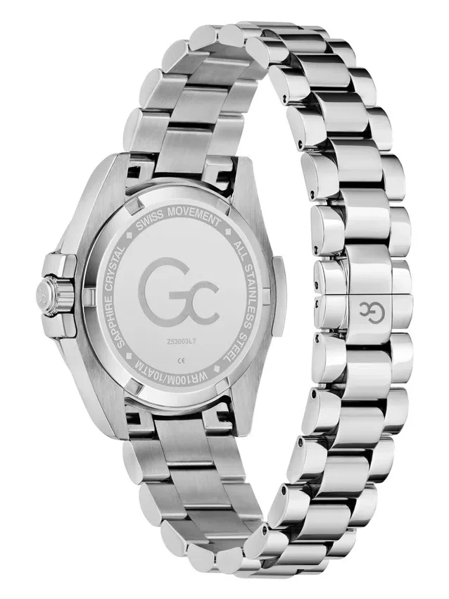 Gc zilverkleurig analoog horloge Gc zilverkleurig analoog horloge