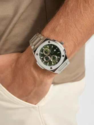 GC zilverkleurig chronograafhorloge