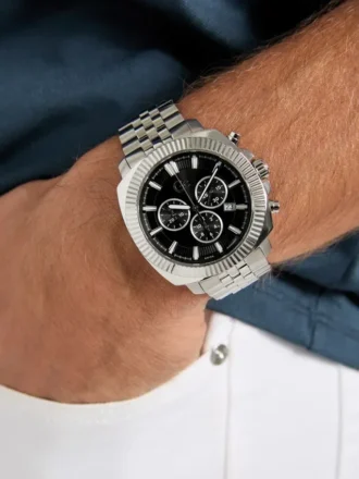 GC zilverkleurig chronograafhorloge