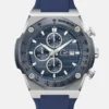 GC zilverkleurig en blauw chronograafhorloge GC zilverkleurig en blauw chronograafhorloge