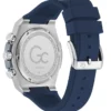 GC zilverkleurig en blauw chronograafhorloge GC zilverkleurig en blauw chronograafhorloge