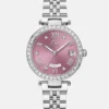 Gc zilverkleurig en roze multifunctioneel horloge Gc zilverkleurig en roze multifunctioneel horloge