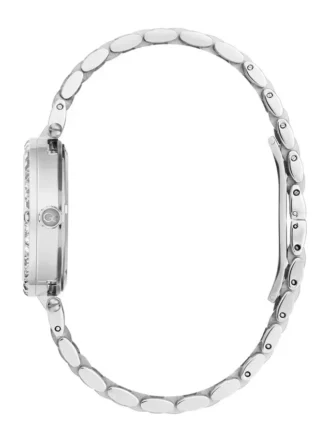Gc zilverkleurig en roze multifunctioneel horloge