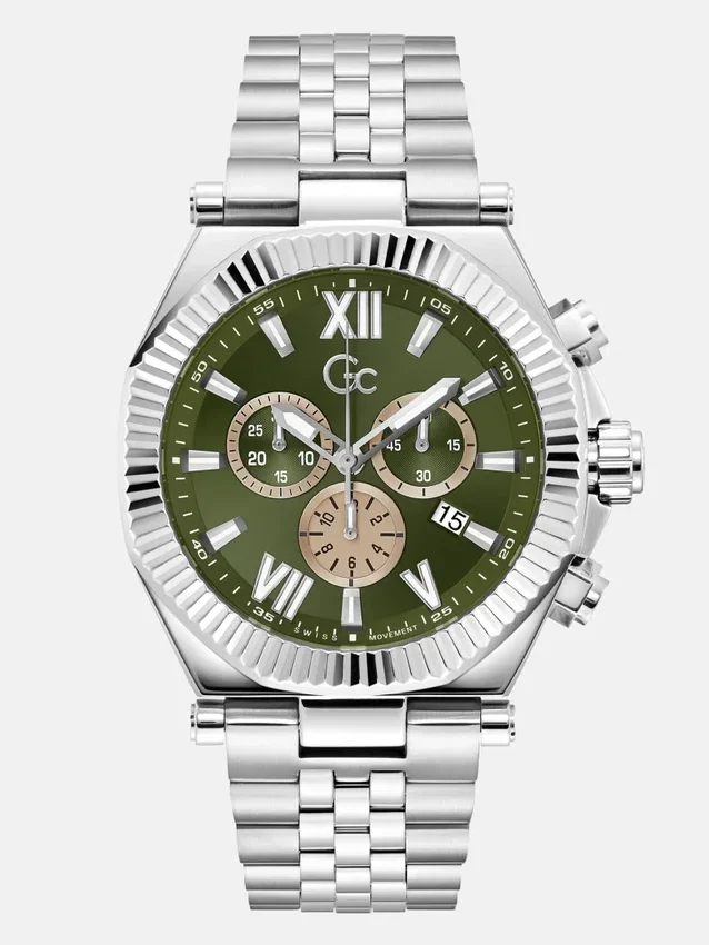Gc zilverkleurig multifunctioneel horloge Gc zilverkleurig multifunctioneel horloge