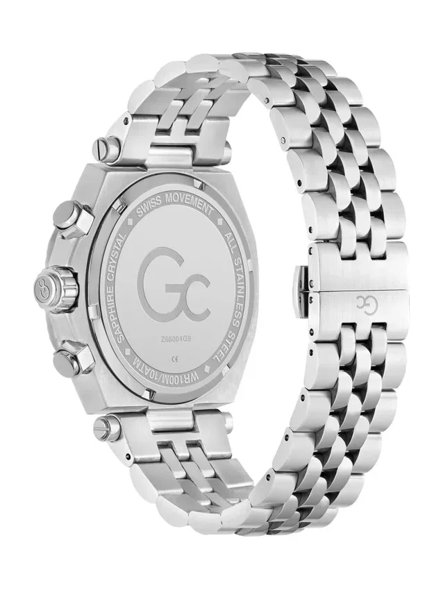 Gc zilverkleurig multifunctioneel horloge Gc zilverkleurig multifunctioneel horloge