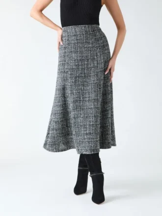 Gea Sparkle bouclé midi-rok