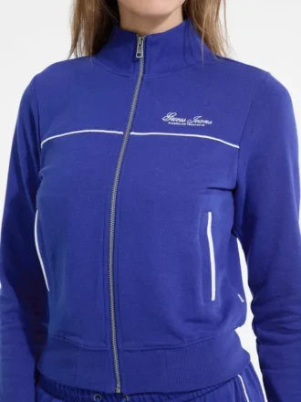 Geborduurd Active Sweatshirt met rits
