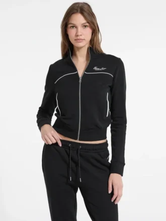 Geborduurd Active Sweatshirt met rits