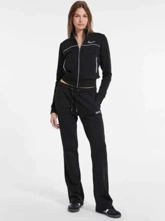 Geborduurd Active Sweatshirt met rits