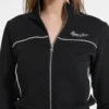 Geborduurd Active Sweatshirt met rits Geborduurd Active Sweatshirt met rits