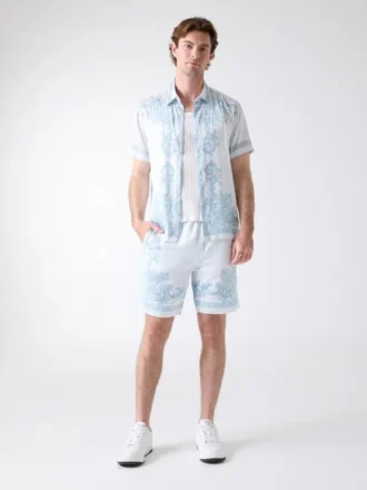 Geborduurde korte broek Geborduurde korte broek